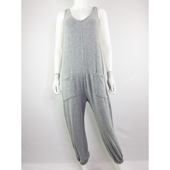 NEW Spiritual Gangster Size S Gray Sleeveless HACCI Jumpsuit - Picture 2 of 10
